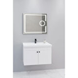Avien 80 Cm Banyo Dolabı Kiev Led Aynalı - Boy Dolap Hariç