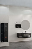 Evora 120 Cm Banyo Dolabı - Boy Dolabı Dahil