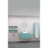 Fantasia 115 Cm Beyaz Lavabolu Banyo Dolabı - Boy Dolabı ve Raf Modüller Dahil