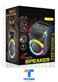 Bluetooth Özellikli Ses Bombası 4 Inch Rgb Işıklı Speaker (KLN-160)