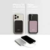 Woyax By Deji Magsafe Powerbank 5000 Mah 20w Hızlı Taşınabilir Batarya iPhone 12 13 14 15 16 Pro Max Mini - Pembe