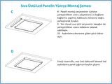 Gök Panel 60X60 LED Panel Sıva Üstü Desenli Tekli 46510001SU