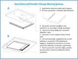 Gök Panel 60X60 LED Panel Sıva Üstü Desenli Tekli 46510002SU
