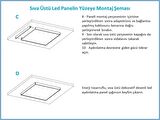 Gök Panel 60X60 LED Panel Sıva Üstü Desenli Tekli 46510002SU