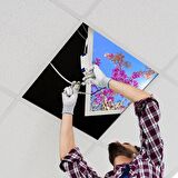 Gök Panel 60X60 LED Panel Sıva Altı Desenli Tekli 46510291SA
