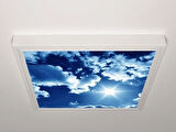 Gök Panel 60X60 LED Panel Aydınlatma Armatür Avize Sıva Üstü Desenli Tekli 46511153SU