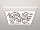 Gök Panel 60X60 LED Panel Aydınlatma Armatür Avize Sıva Üstü Desenli Tekli 46511162SU
