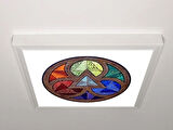Gök Panel 60X60 LED Panel Aydınlatma Armatür Avize Sıva Üstü Desenli Tekli 46511312SU