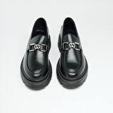 Günlük Hakiki Deri Kadın Tokalı Casual Ayakkabı