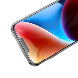 Coofbe 9D HD Full Screen Parmak İzi Bırakmaz Tempered İphone 15 Plus Ekran Koruyucu Full Kaplama Darbe Emici 