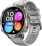 100 GÜN ŞARJ ANDROİD İOS UYUMLU SESLİ GÖRÜŞME YAPAY ZEKA DESTEKLİ 50 METRE SU GEÇİRMEZ AKILLI SAAT