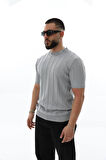 Triko Şeritli T-Shirt