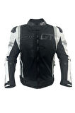 MOTOTEZ FULL KORUMALI 4 MEVSİM MOTORCU MONTU FORTE GT TİTAN BEYAZ