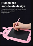 QASUL 9 inç Pembe Grafik Tablet Öğrencilerin Taslakları için Hafif ABS  Pembe tavşan Çocuk Okul İş Aile