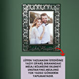 Veraart Kişiye Özel Işıklı Geometrik Desenli Fotoğraf Çerçevesi Sevgililer Günü Hediyesi