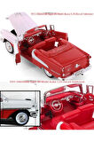1955 Oldsmobile Super 88 Klasik Model Araba 1:24 Diecast Koleksiyon 19x7cm Kapı Kaput Açılır