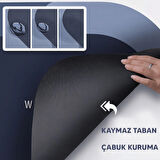 Köşeli Antibakteriyel Diatomit Süper Sihirli Su Emici Kaymaz Tabanlı Banyo Paspası 60*40 CM