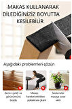 2 Ad Yapışkanlı Keçe Mobilya Masa Sandalye Parke Zemin Ayak Koruyucu Kaydırmaz Keçesi 120MM x 240MM