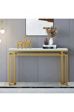 CHELSEA METAL DRESUAR GOLD-BEYAZ