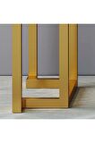 CHELSEA METAL DRESUAR GOLD-BEYAZ