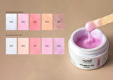 Runail Professional Protez Tırnak Jeli UV Builder Gel Yki Silver Effect 15Gr. 8559