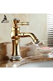 Banyo Lavabo Bataryası Gold Taşlı Tasarım