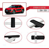 Citroen C4 Cactus 2014-2021 Arası ile Uyumlu BASIC Model Ara Atkı Tavan Barı Siyah 3 Adet