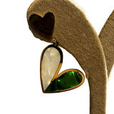 Uretti - İREM 3914 Kalp Figürlü Çelik Küpe