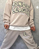 Cg Kids London League Süzüne Nakış işlemeli 3 iplik Alt Üst Takım Süper Kalite Kumaş