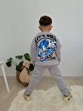Cg Kids Sonic Baskılı Eşofman-Sweatshirt 3 ip Şardonlu Erkek Çocuk Alt Üst Takım