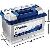 Varta Akü 12V 65Ah Amper 650A Efb D54
