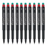 Faber-Castell Permanent Asetat Kalemi Kırmızı S Uç 10 Lu Kutu 