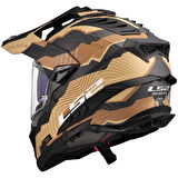 LS2 EXPLORER C KARBON TRICK MAT KAHVE-KUM KASK