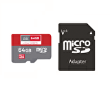 Fuchsia Micro SD 64 GB Hafıza Kartı ve Micro SD Adaptör