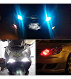 2 Adet KIRMIZI Renk T10 Dipsiz Led Ampul 24 LEDLİ Park Ampulü Gündüz Farı Yüksek Işık Güçlü