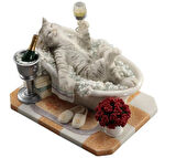 Veronese Design Banyodaki Kedi Heykeli