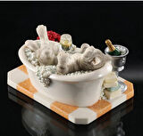 Veronese Design Banyodaki Kedi Heykeli