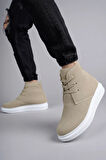 Arda  SLW207 Oslo Bağcıklı Süet Erkek Günlük Spor Bot BT Krem