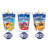 Capri - Sun 200 ml x 60 Adet / Karma 3 lü Koli 