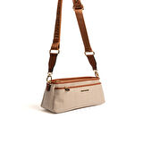 Silver Polo  Kadın Çapraz Çanta 1184-46751 SILVER POLO ÇAPRAZ Kadın ÇANTASI M132 BEJ-MAT TABA
