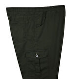 Kargo Cepli Büyük Beden Likralı Jogger Pantolon