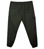 Kargo Cepli Büyük Beden Likralı Jogger Pantolon