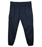 Kargo Cepli Büyük Beden Likralı Jogger Pantolon