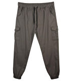 Kargo Cepli Büyük Beden Likralı Jogger Pantolon