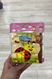 Ahşap Küp Puzzle yapboz 9 adet küpten 6 farklı yapboz puzzle yapma imkanı veren Küp eğitici oyuncak