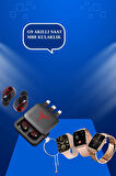 Powerbank Özellikli Bluetooth Kulaklık ve Nabız Ölçer Akıllı Saat Bileklik Hediyeli