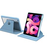 Apple iPad 10.2 2021 (9.Nesil) Uyumlu 360° Dönebilen Standlı Nayn Tablet Kılıfı İnce ve Fit
