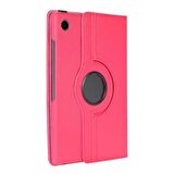 Galaxy Tab A8 10.5 SM-X200 (2021) Uyumlu Fuchsia Dönebilen Standlı Tablet Kılıfı