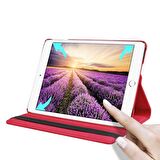 Apple iPad 10.2" inç 2021 (9.Nesil) Fuchsia Dönebilen Standlı Kılıf