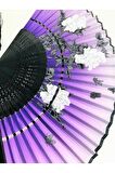 - Hediye Kutusu Vintage Bambu Desenli Şık Japon Yelpaze Lüks Özel Tasarım